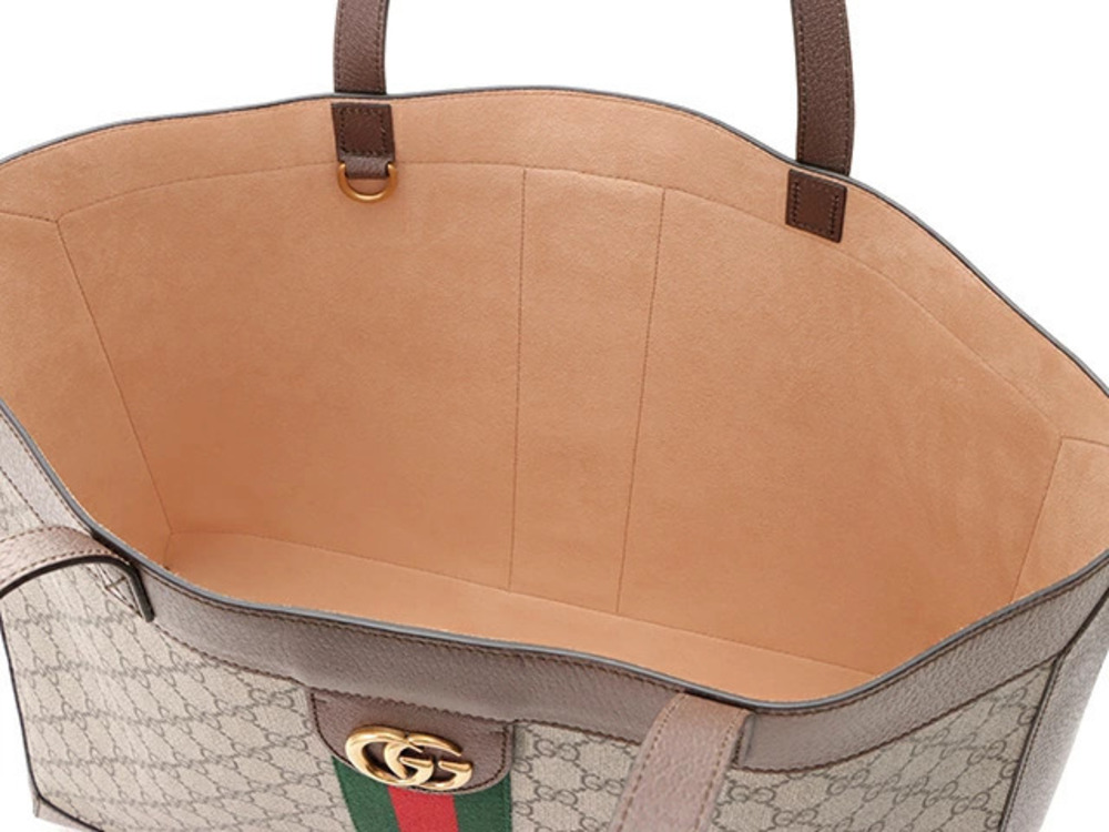 Gucci Ophidia GG Tote Bag Beige Cream Brown Leather - Picture 8 of 8